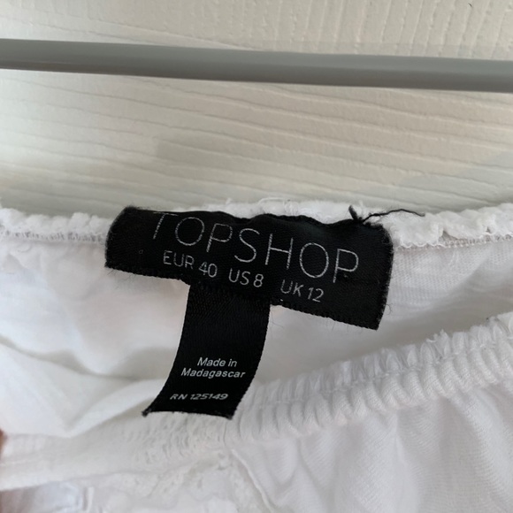 Topshop white off the shoulder Bardot top♥️ - Picture 4 of 4